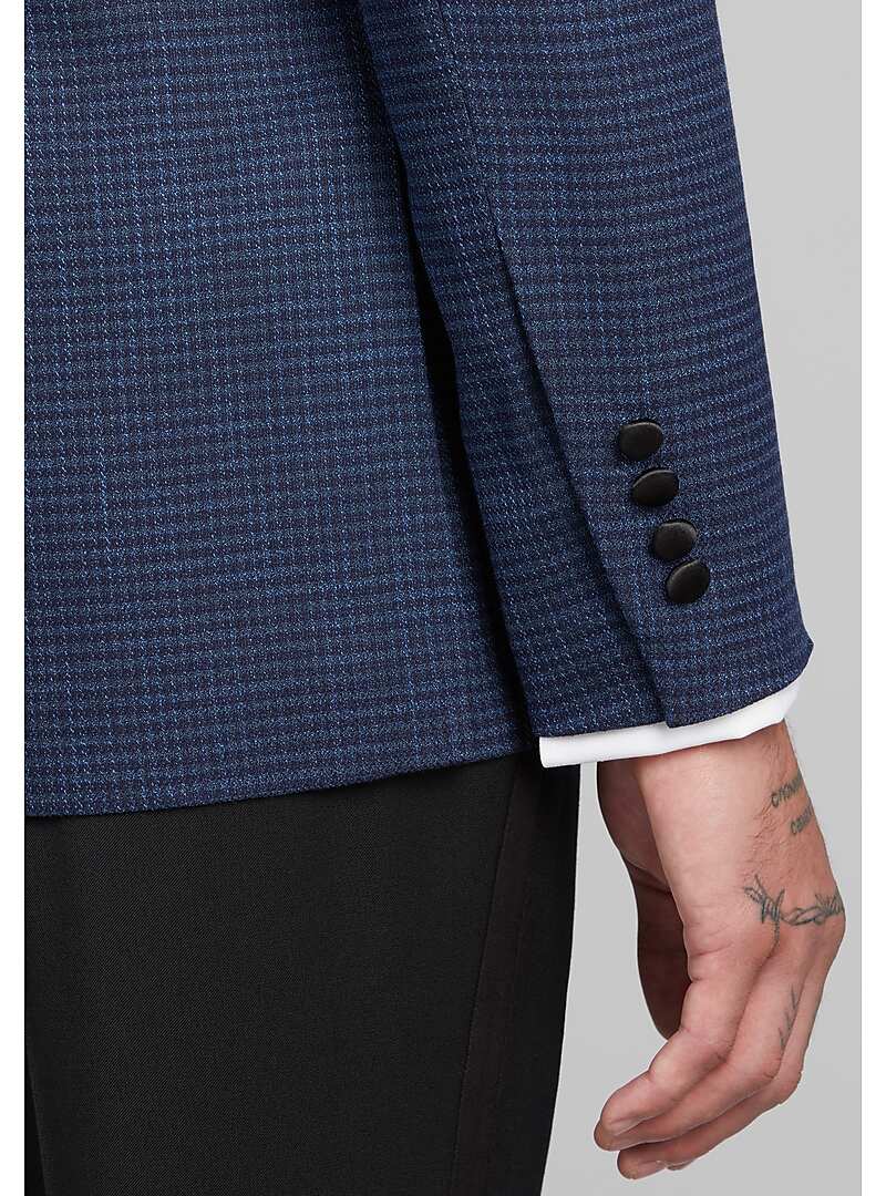 Jos. A. Bank Slim Fit Peak Lapel Check Dinner Jacket#16F5