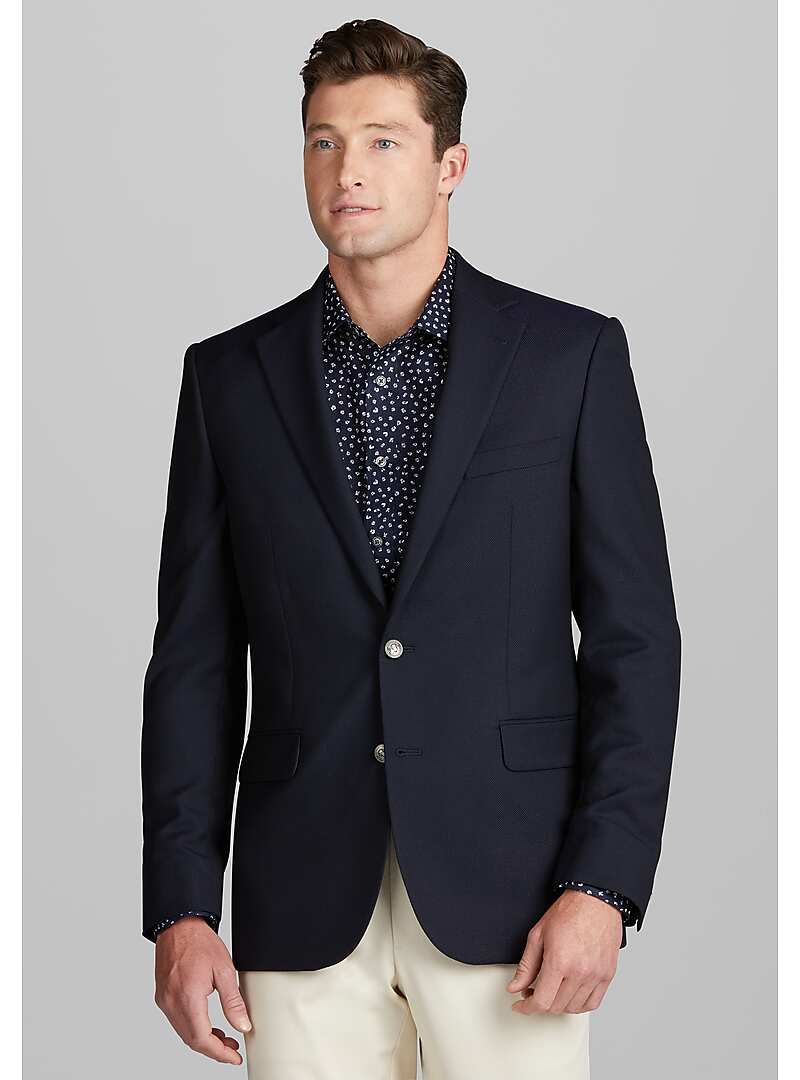 Reserve Collection Tailored Fit Textured Blazer#151R