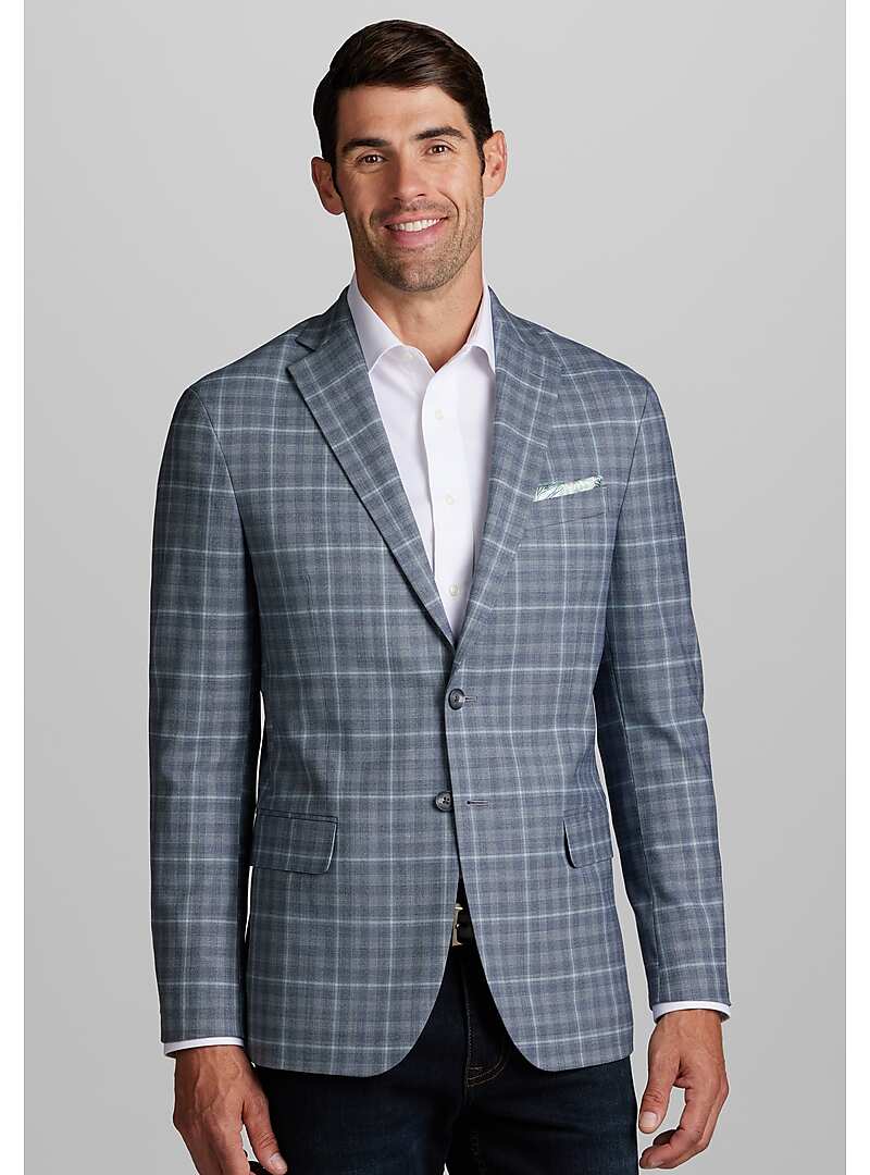 Jos. A. Bank Tailored Fit Windowpane Sportcoat - Big & Tall#16KR