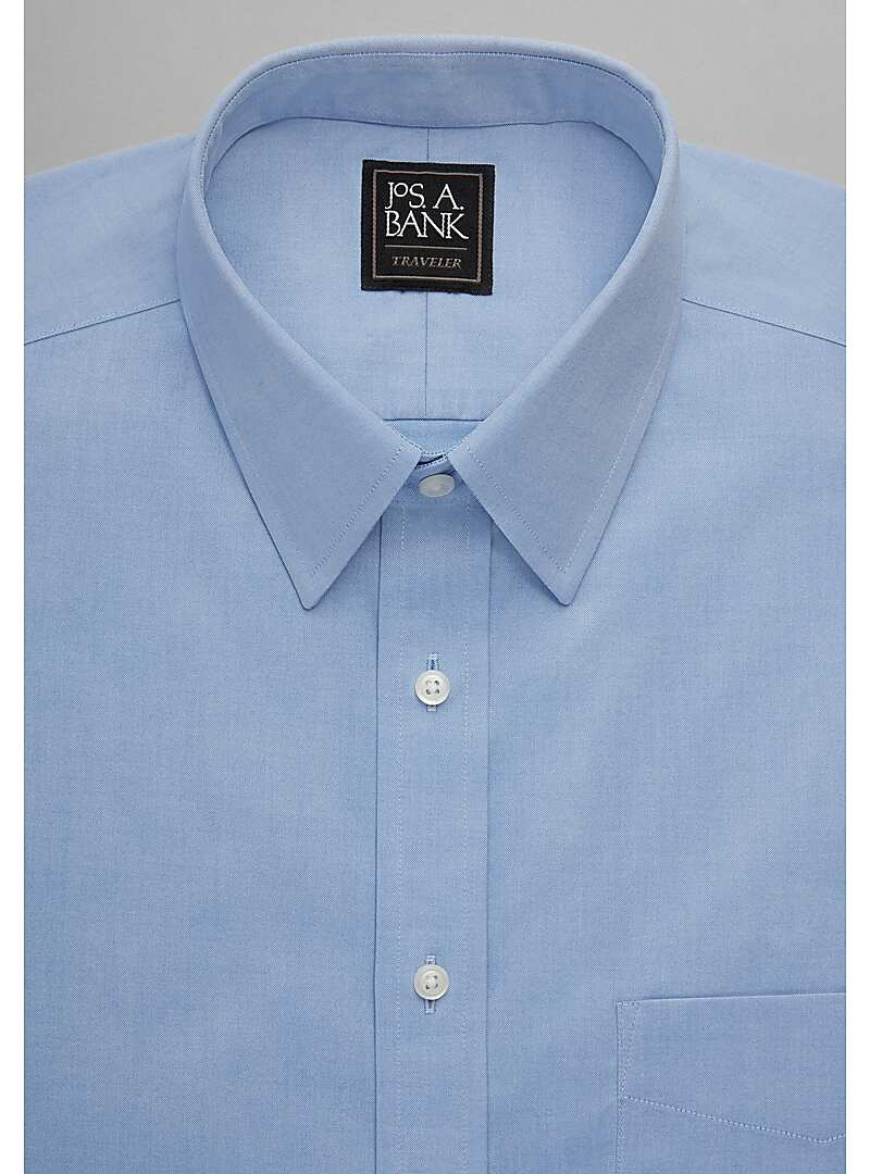 Traveler Collection Slim Fit Point Collar Dress Shirt - Big & Tall#5C3Y