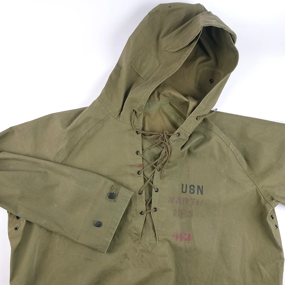1940's US Navy Foul Weather Parka,  Lace Up Front