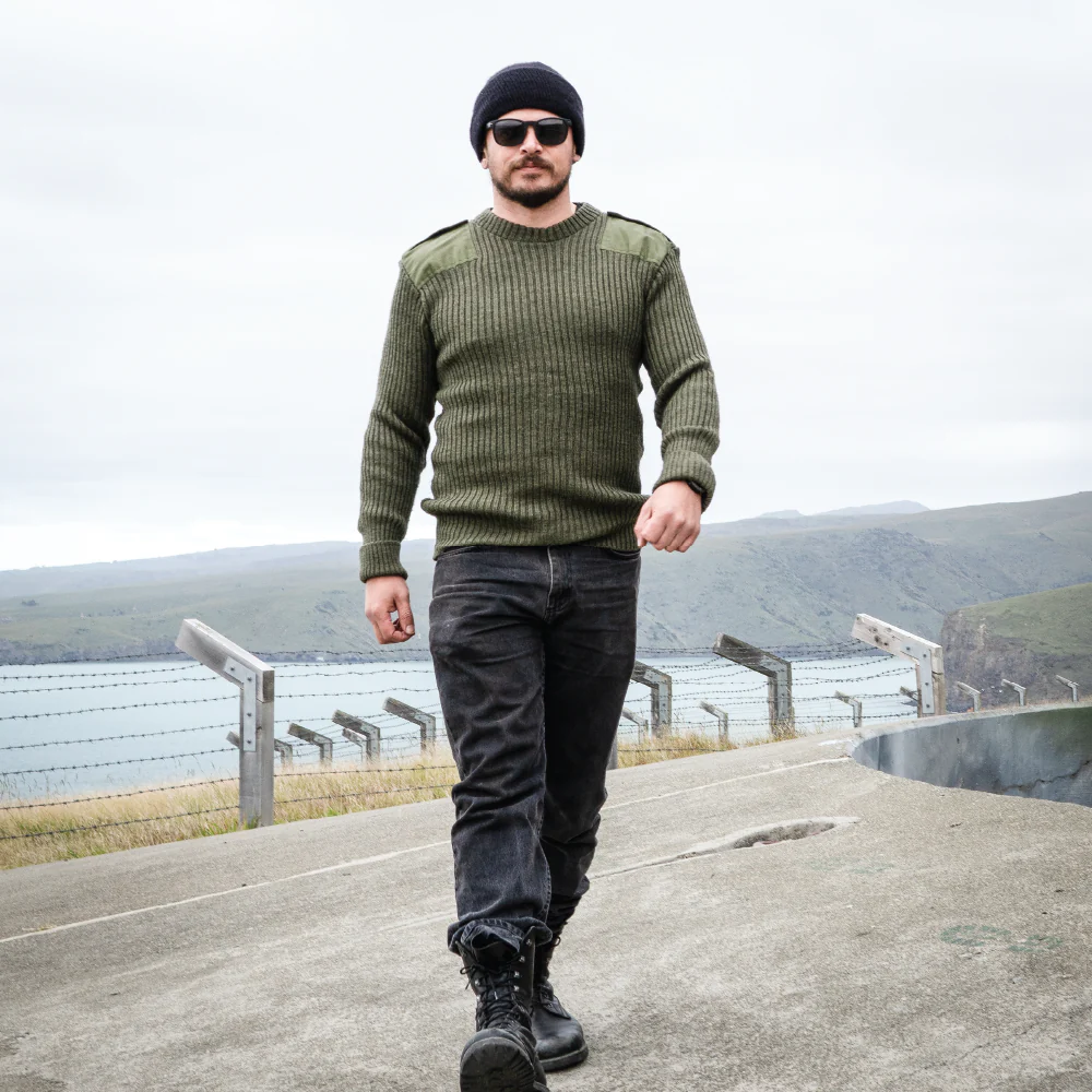 British Army OD Wool Jersey - Value Grade