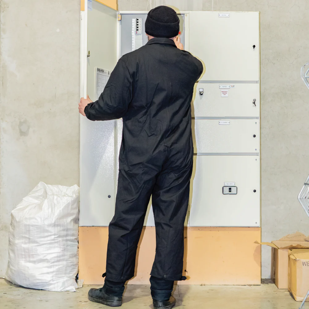 East German Black Work Overalls