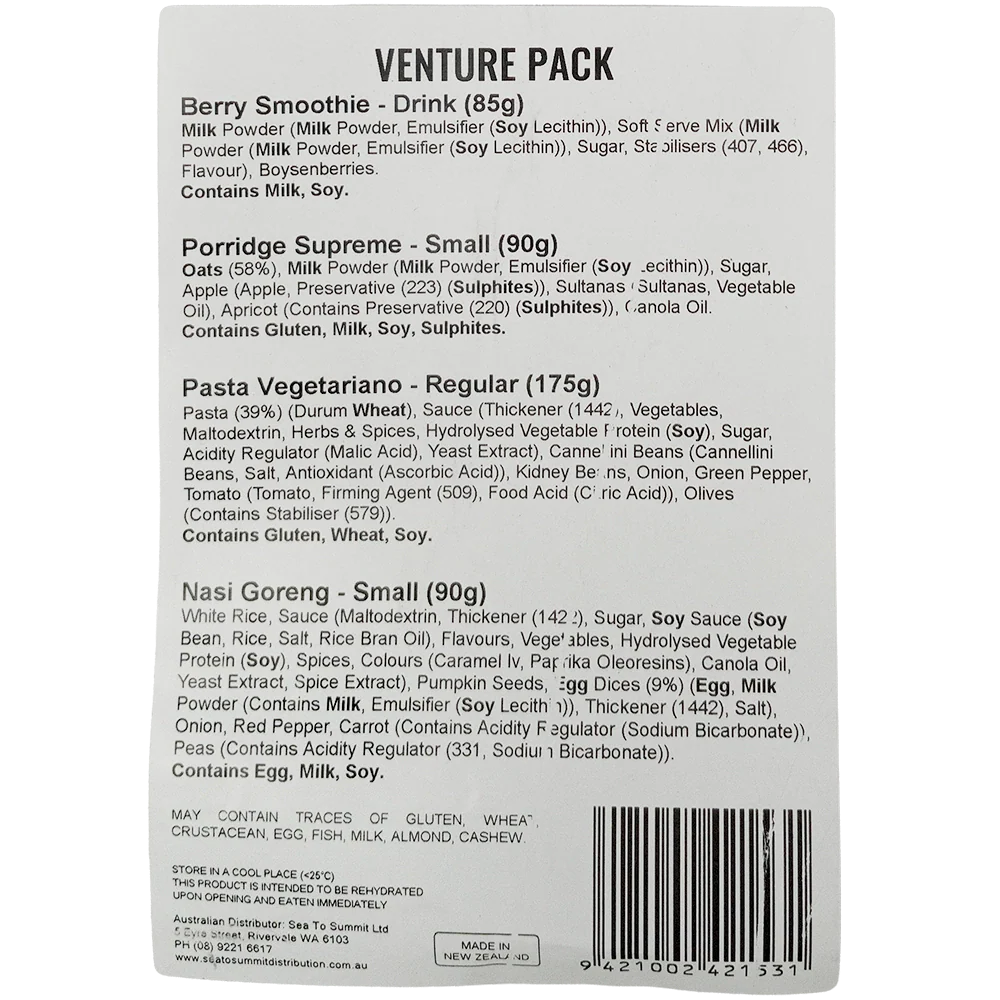 Back Country Cuisine - Venture Pack