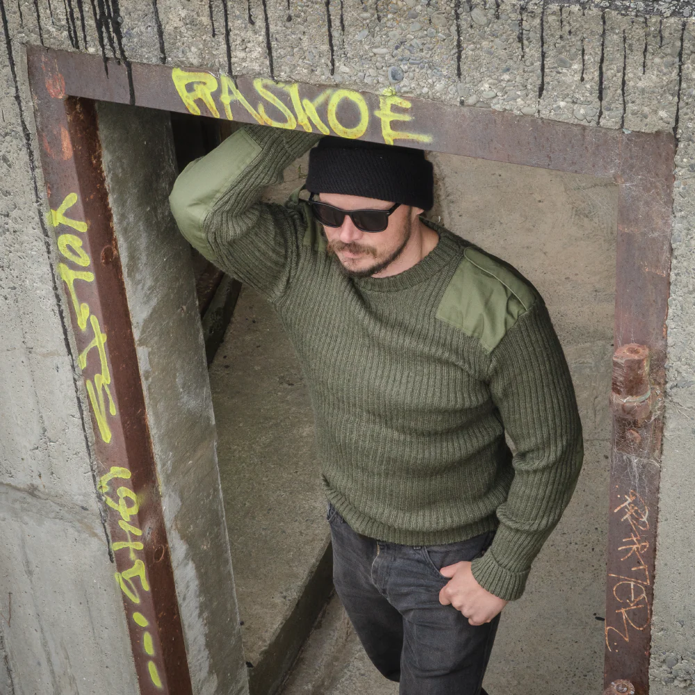 British Army OD Wool Jersey - Value Grade