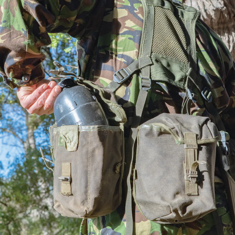 British Army Osprey Bottle and OD Pouch