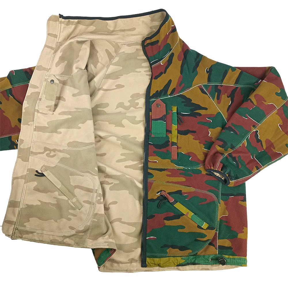 Belgian Jigsaw Camo Reversible Fleece Jacket