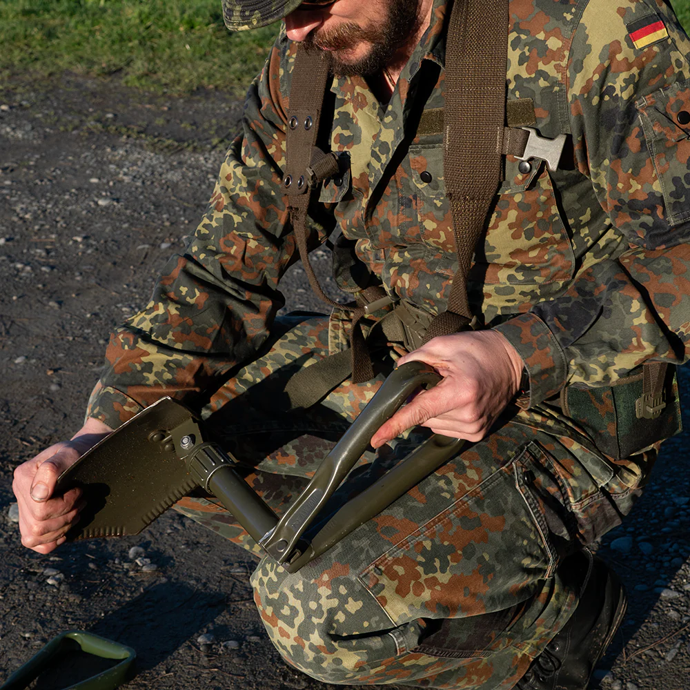 German Tri-Fold Shovel