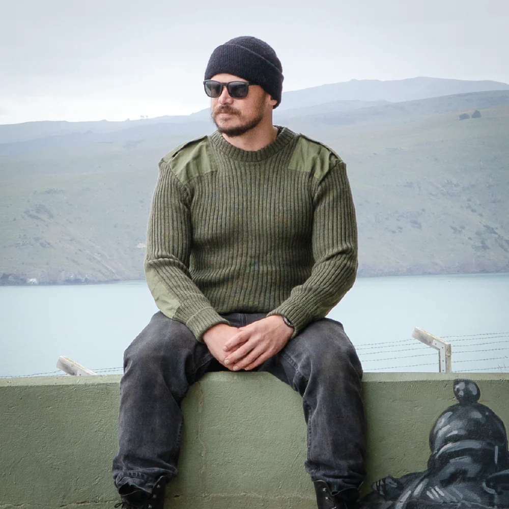 British Army Olive Drab Wool Jersey