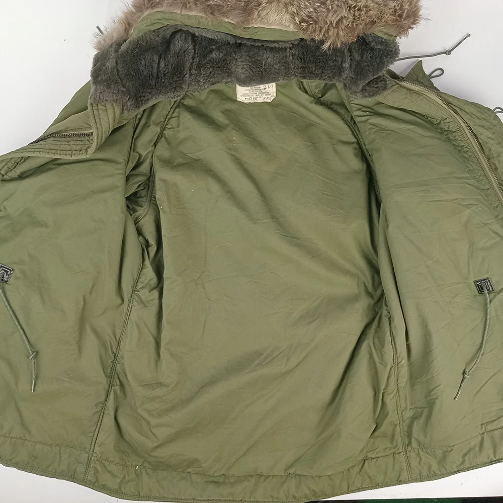 US N-3B OD Jacket with Fur Ruff 1972 - M