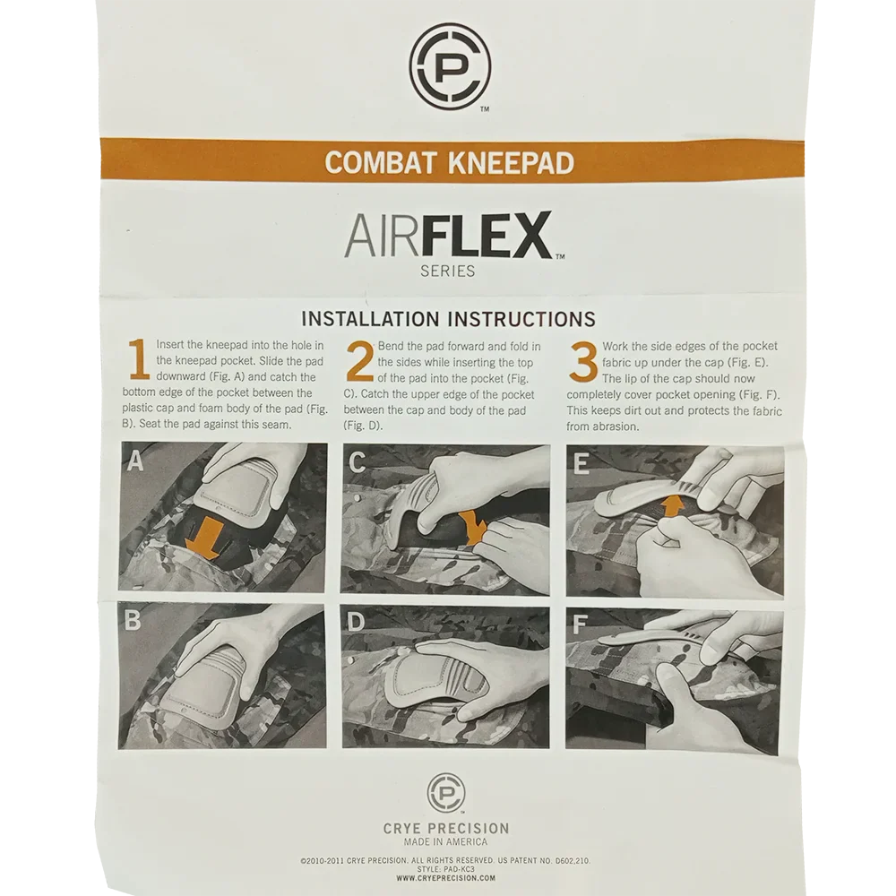 Crye Precision Airflex Combat Knee Pads - New