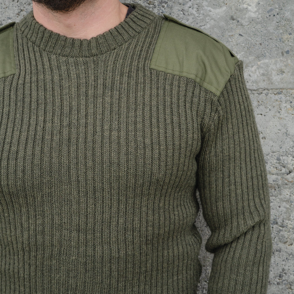 British Army Olive Drab Wool Jersey