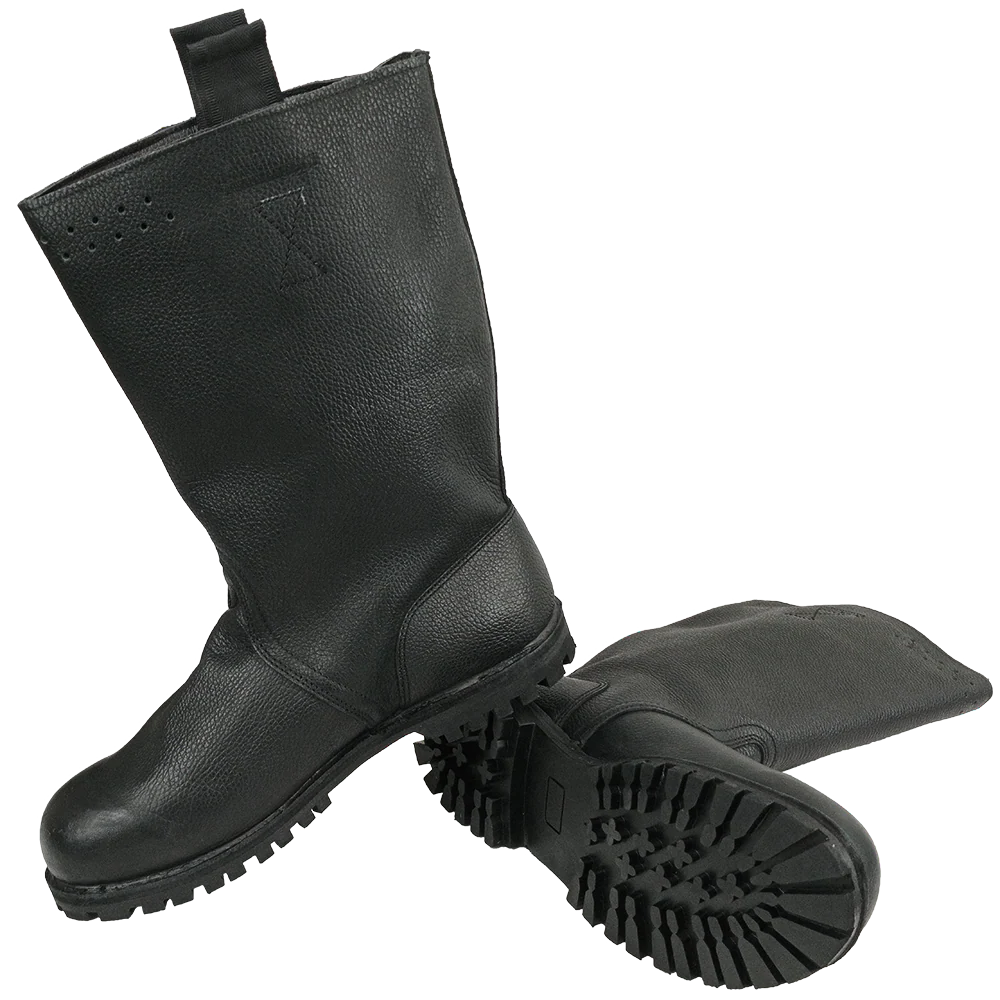 German Navy Leather Lined Jackboots - Resoled