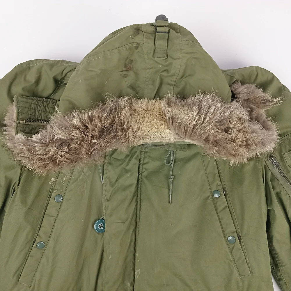 US N-3B OD Jacket with Fur Ruff 1972 - M