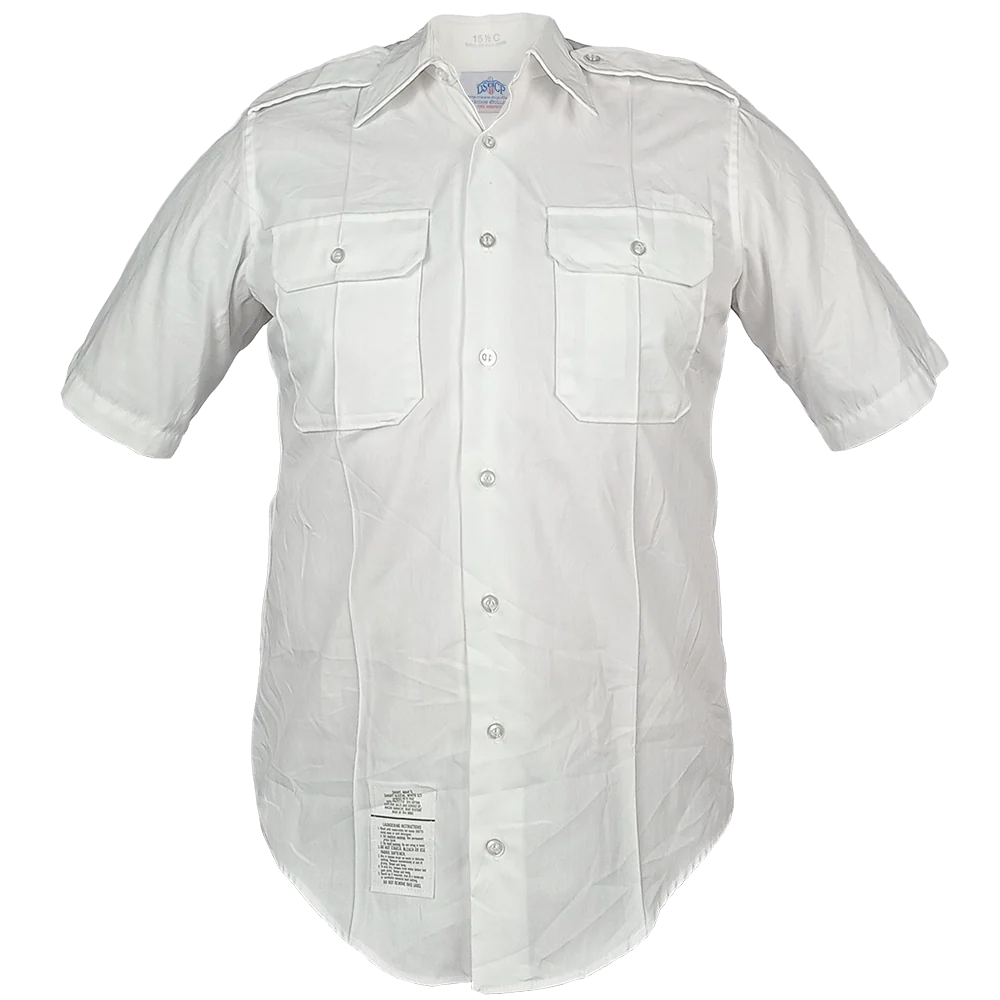 USGI White Short Sleeve Service Dress Shirt
