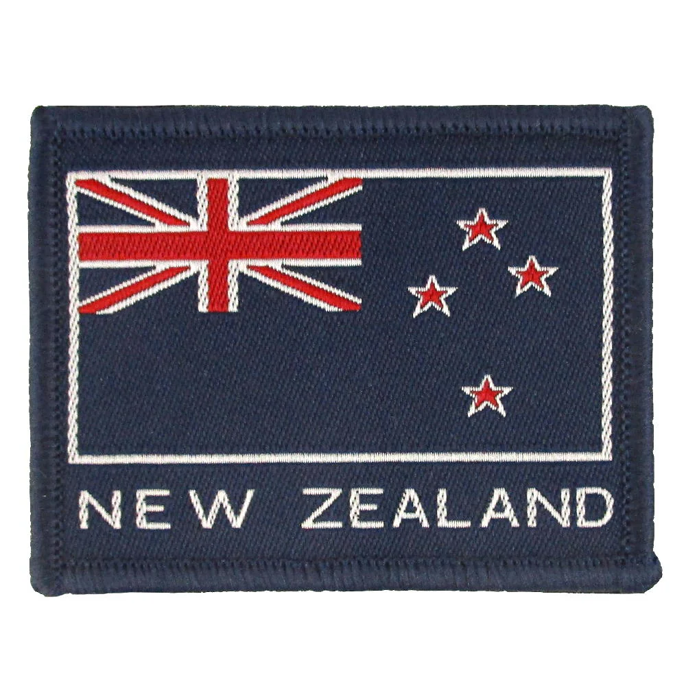 New Zealand Flag Embroidered Patch