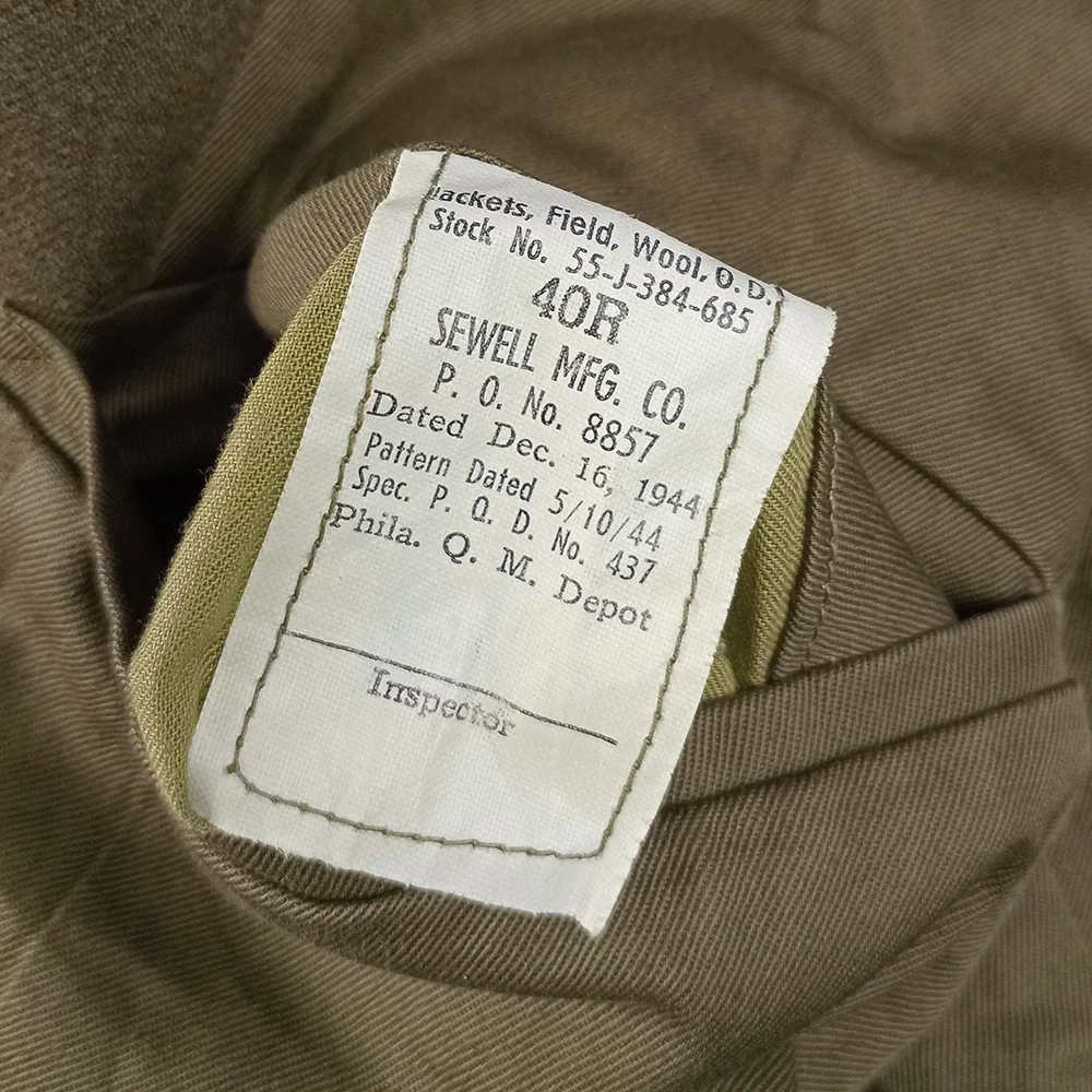 WWII Tank Destroyer Technical Corporal M-1944 Ike Jacket