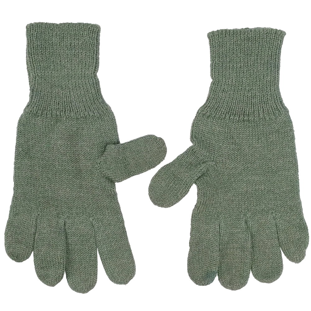 Swiss Blue/Grey Wool Gloves