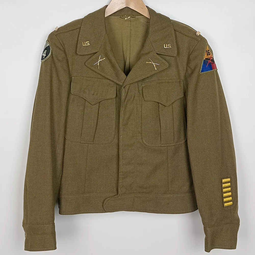 WWII 16th Armoured Division, 94th Infantry Div M-1944 Ike Jacket