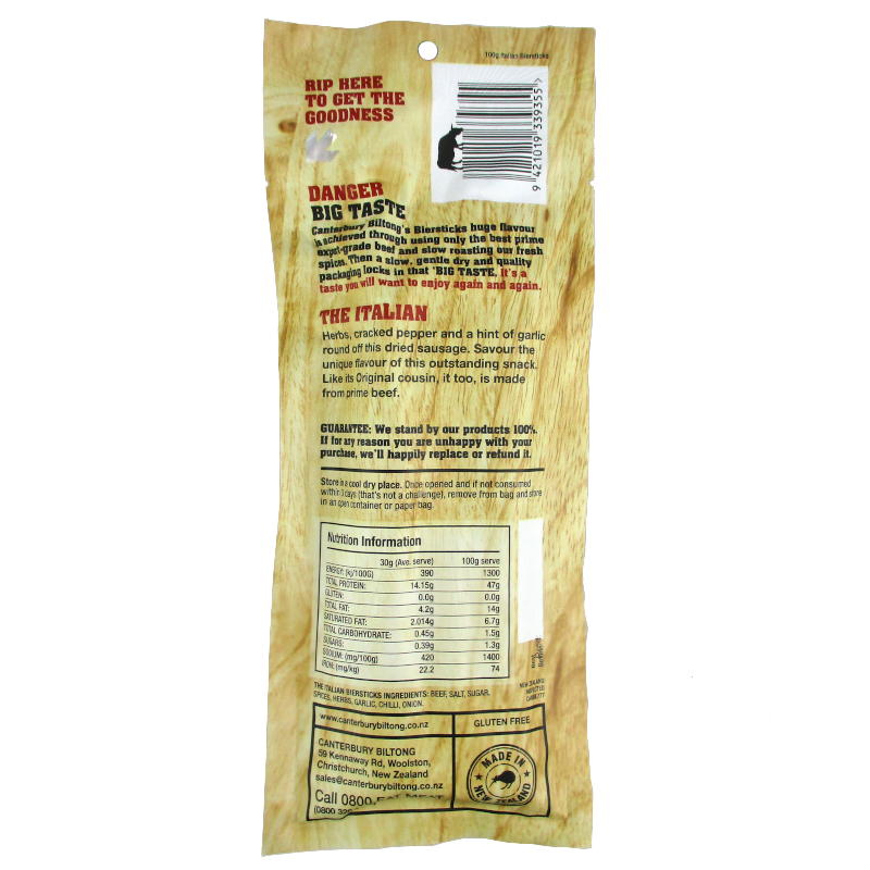 Biltong Air-Dried Bier Sticks 100g