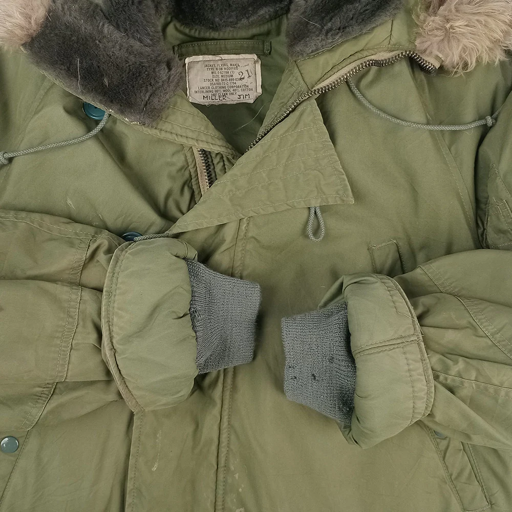 US N-3B OD Jacket with Fur Ruff 1972 - M