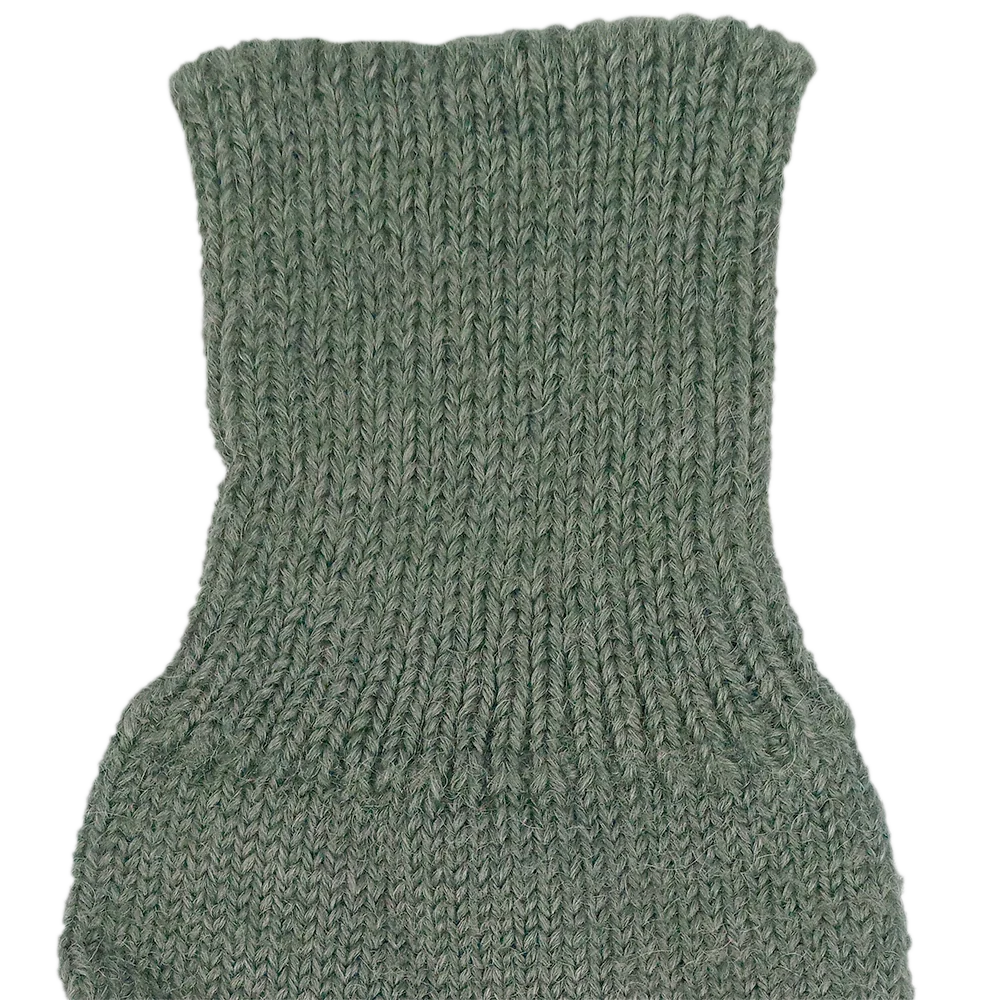 Swiss Blue/Grey Wool Gloves