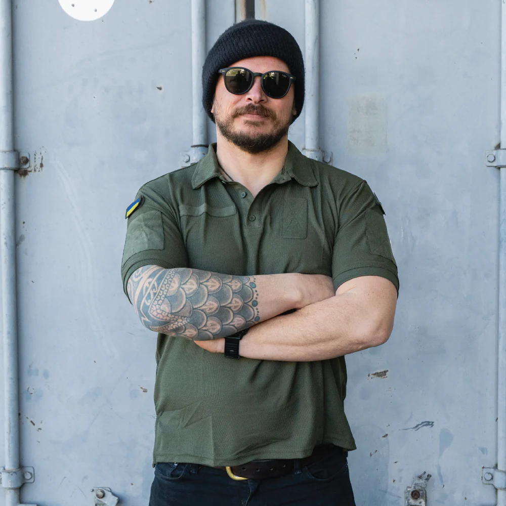 Ukrainian Army Olive Polo Shirt