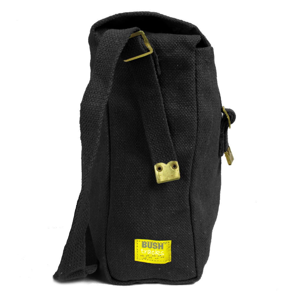 Large Canvas Haversack - Black