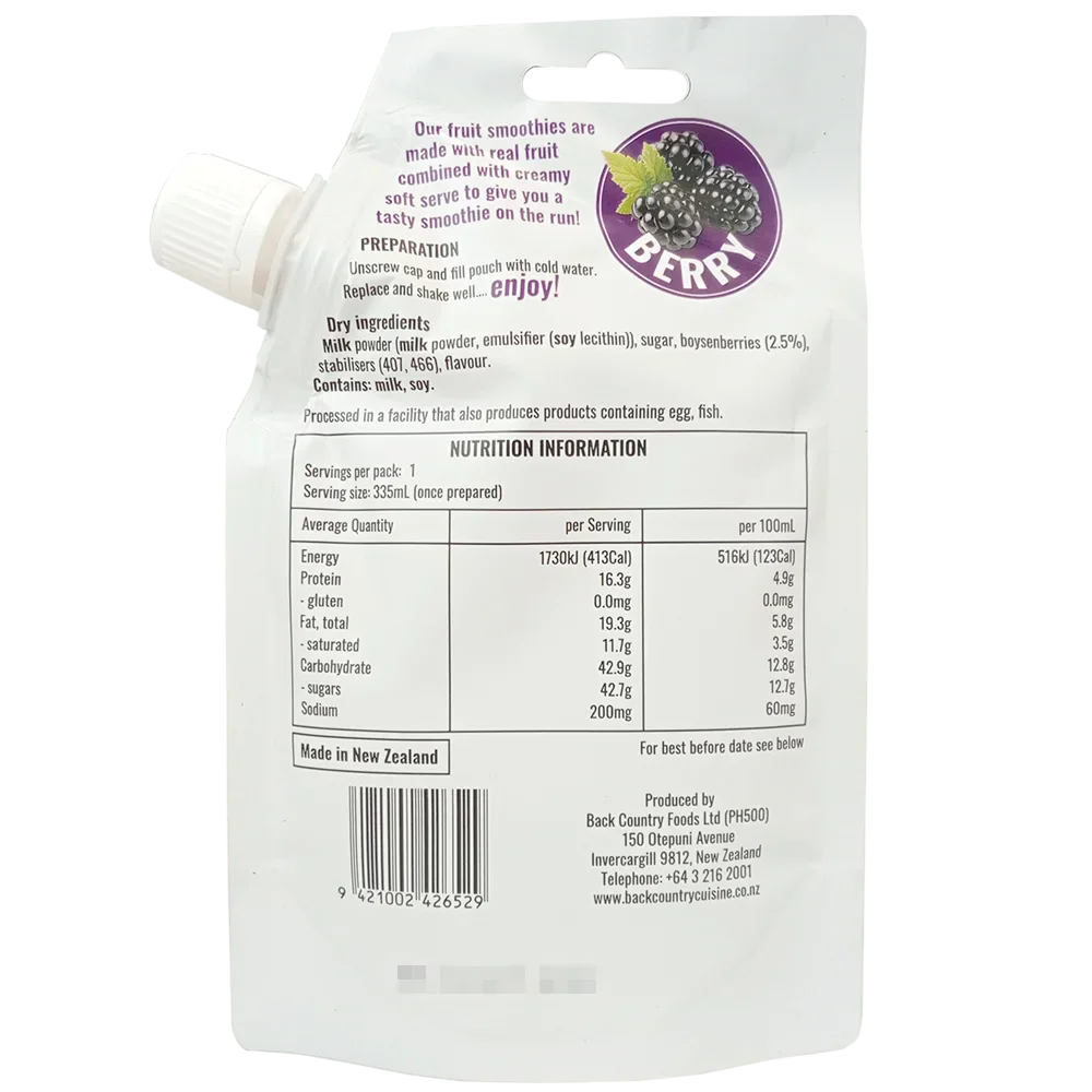 Back Country Cuisine - Berry Smoothie