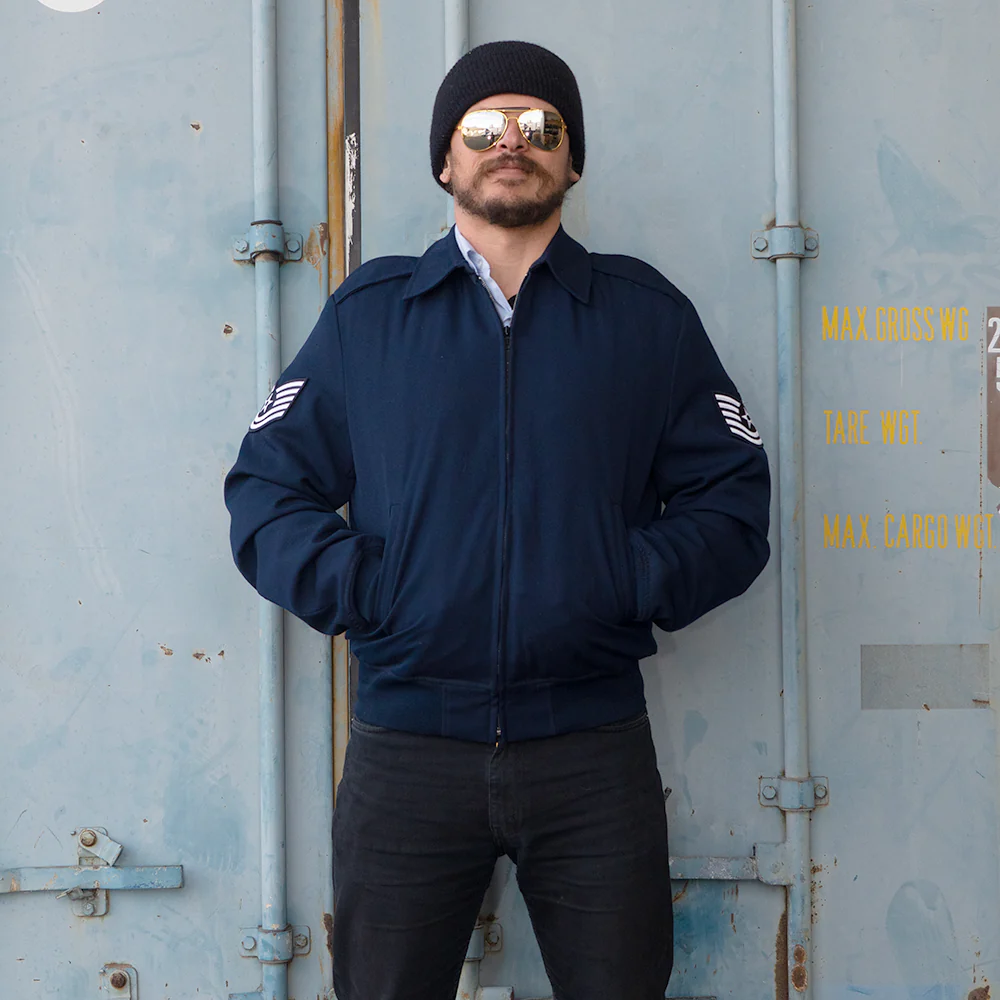 US Airforce Blue Lightweight Lined Jacket