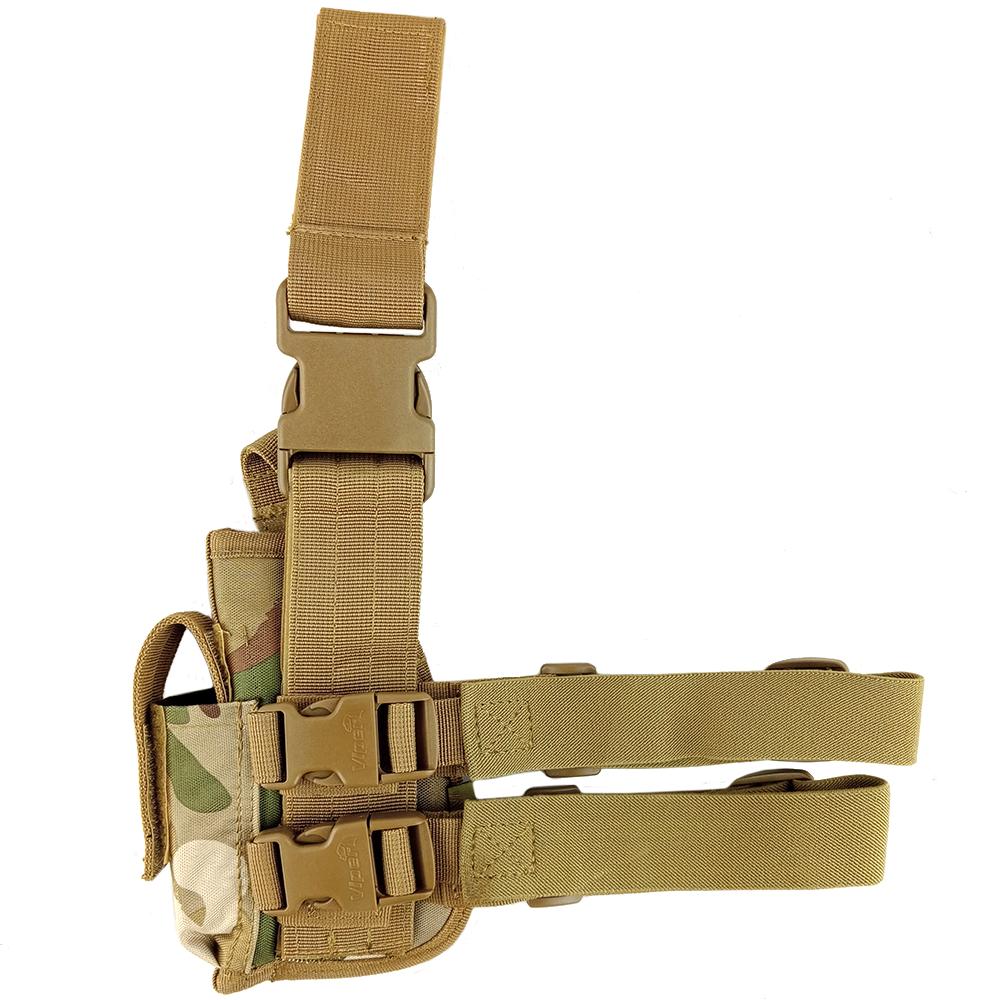 Multi Camo Tactical Leg Holster - Right Handed