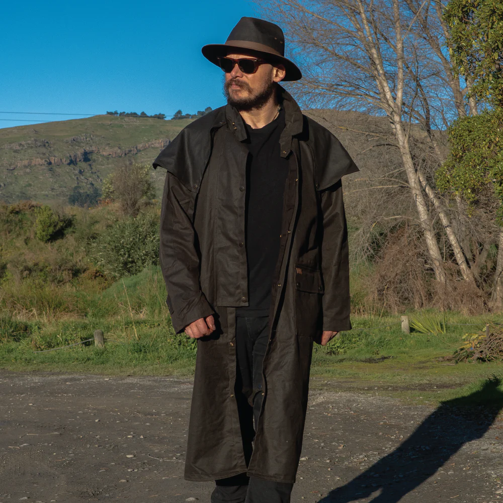 Low Riding Oilskin Coat