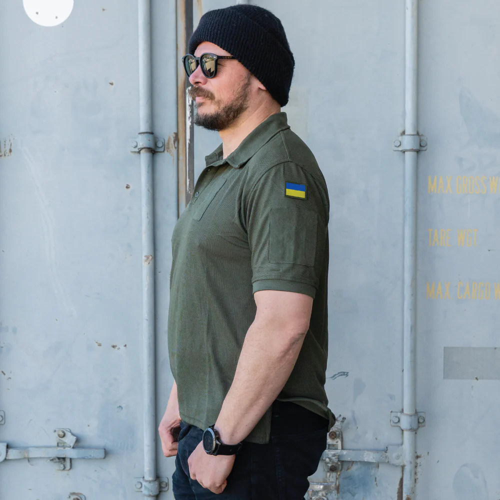Ukrainian Army Olive Polo Shirt