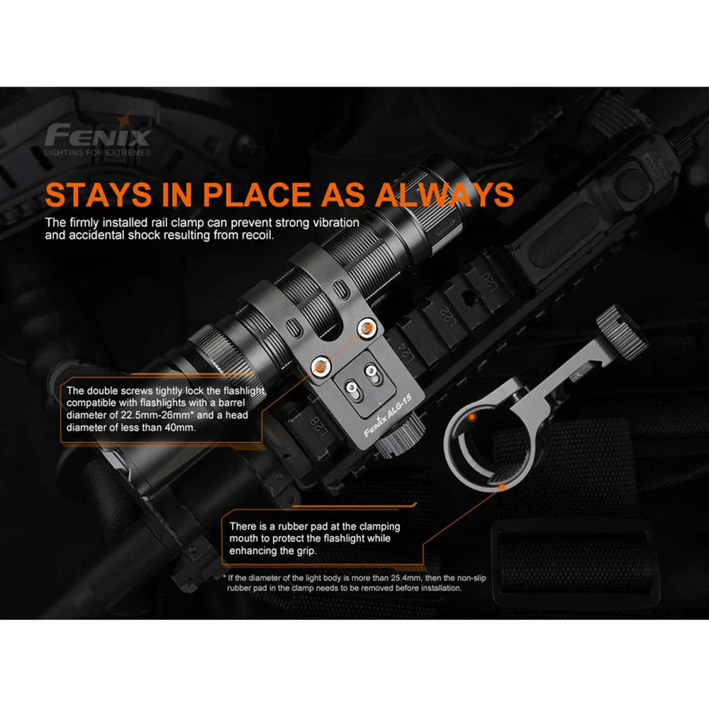 Fenix ALG-15 Flashlight Rail Mount