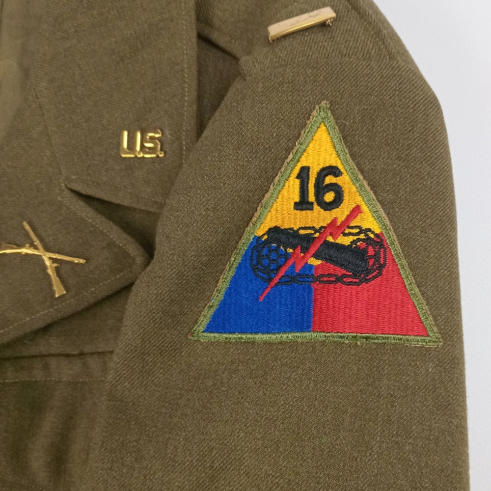 WWII 16th Armoured Division, 94th Infantry Div M-1944 Ike Jacket