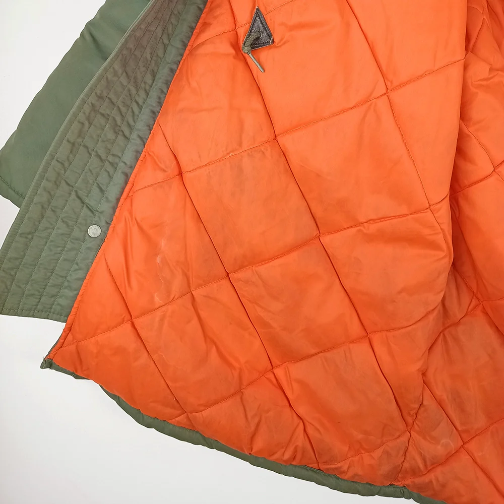 N-3B Jacket with Orange Interior and Fur Ruff - XL