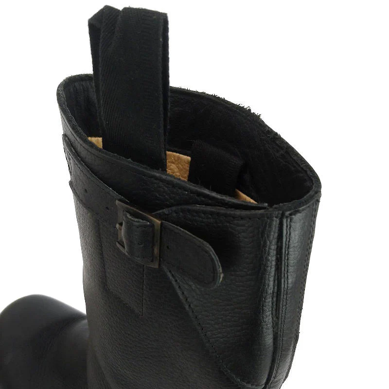 German Navy Leather Lined Jackboots