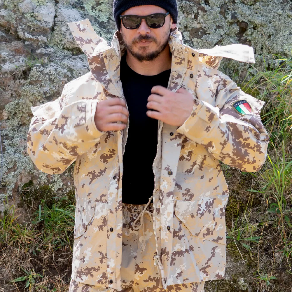 Italian Army Desert Vegetato Wet Weather Jacket
