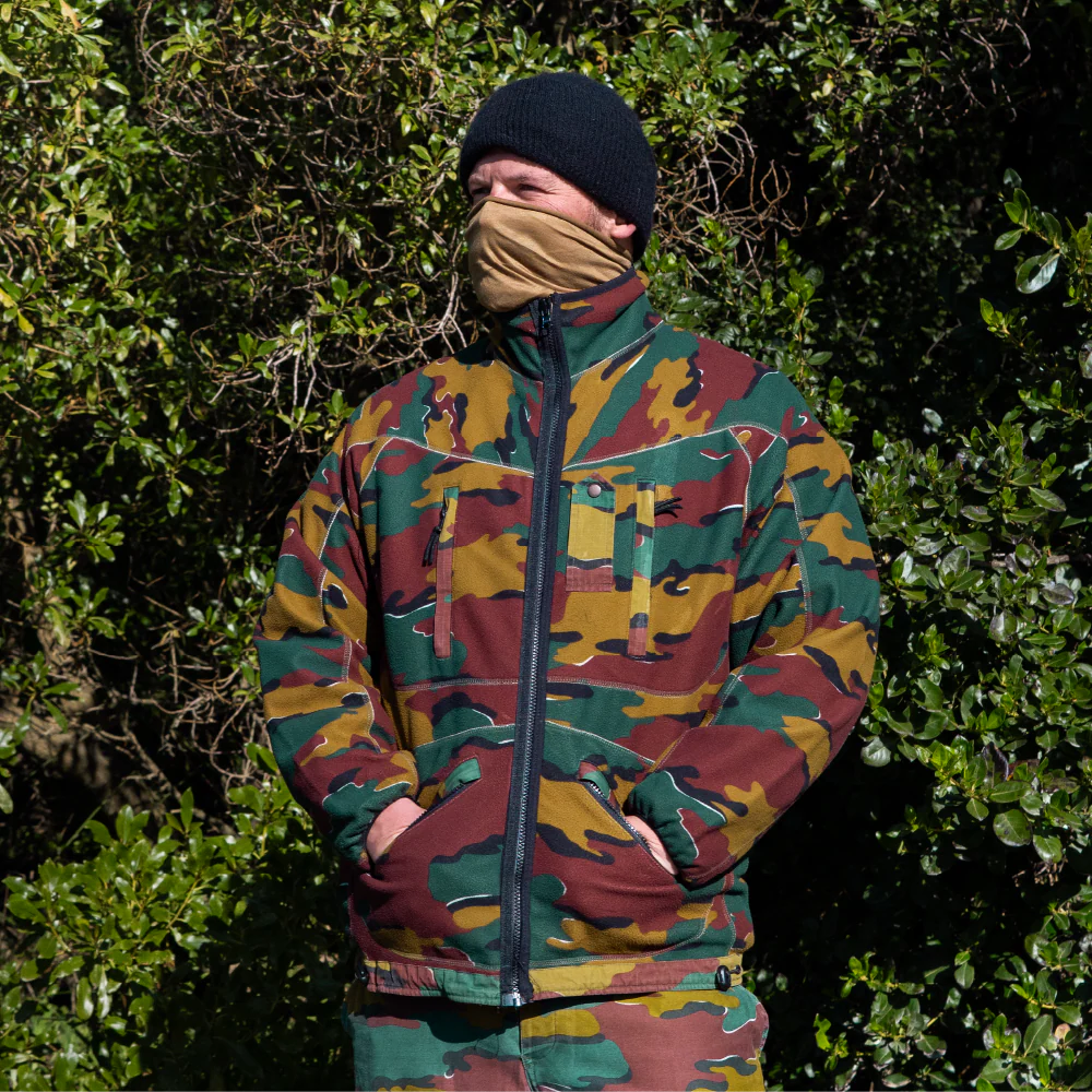 Belgian Jigsaw Camo Reversible Fleece Jacket - Value Grade