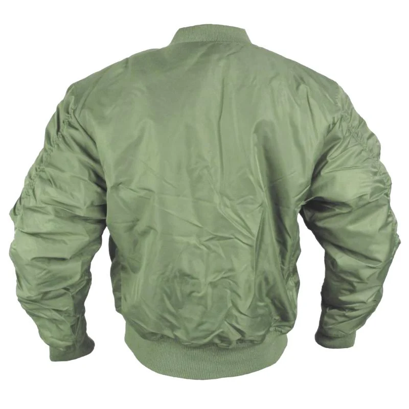 MA-1 Olive Drab Flight Jacket - Brass Zip