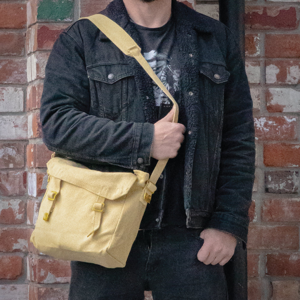 Medium Canvas Haversack - Khaki