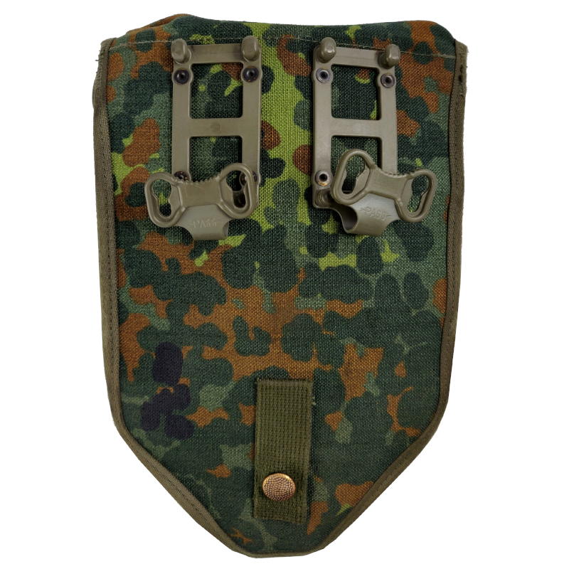 German Tri-Fold Shovel & Flecktarn Cover