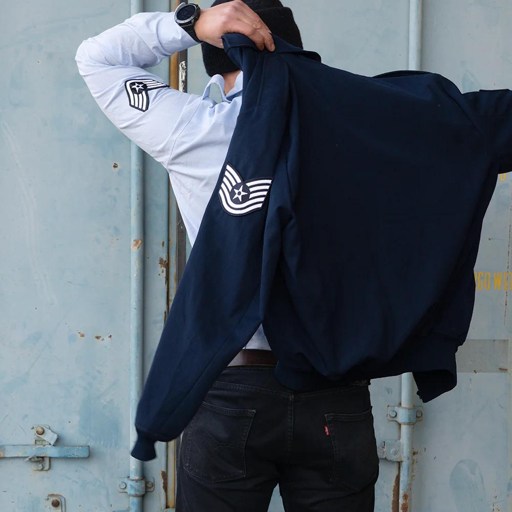 US Airforce Blue Lightweight Lined Jacket