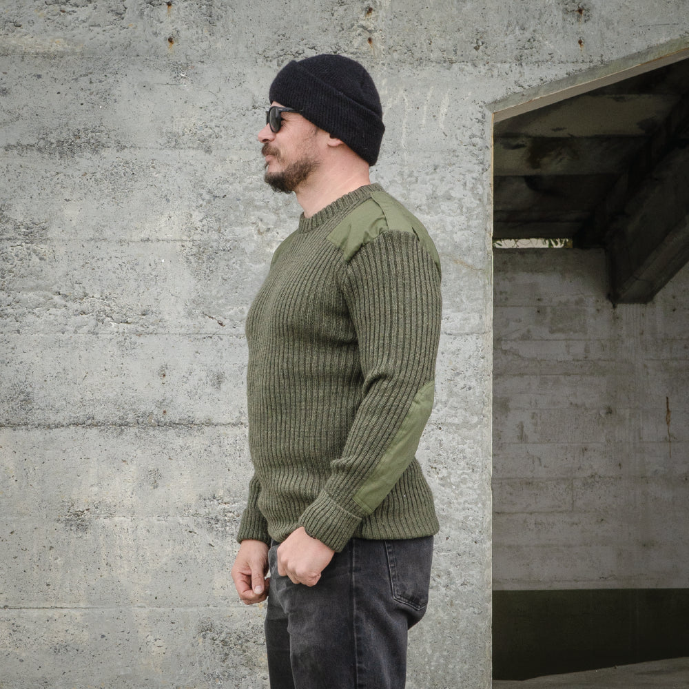 British Army Olive Drab Wool Jersey