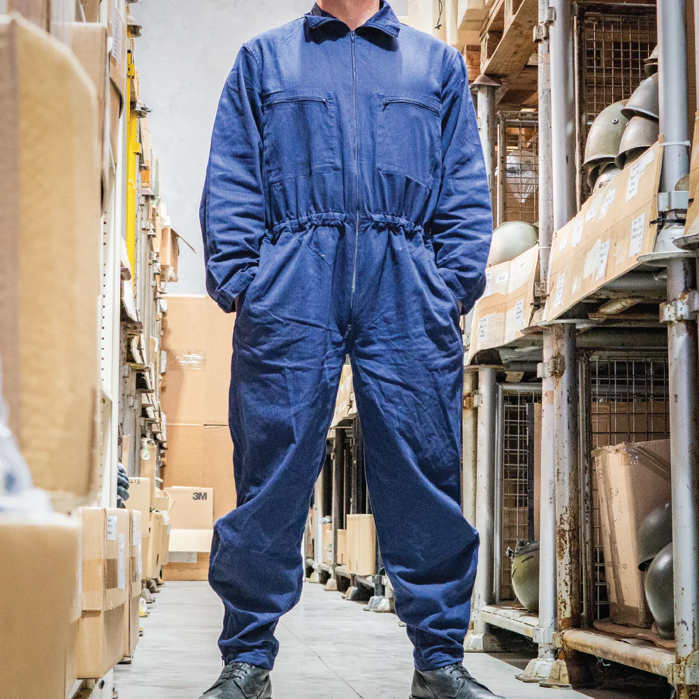 German Navy Blue Work Overalls - Value Grade