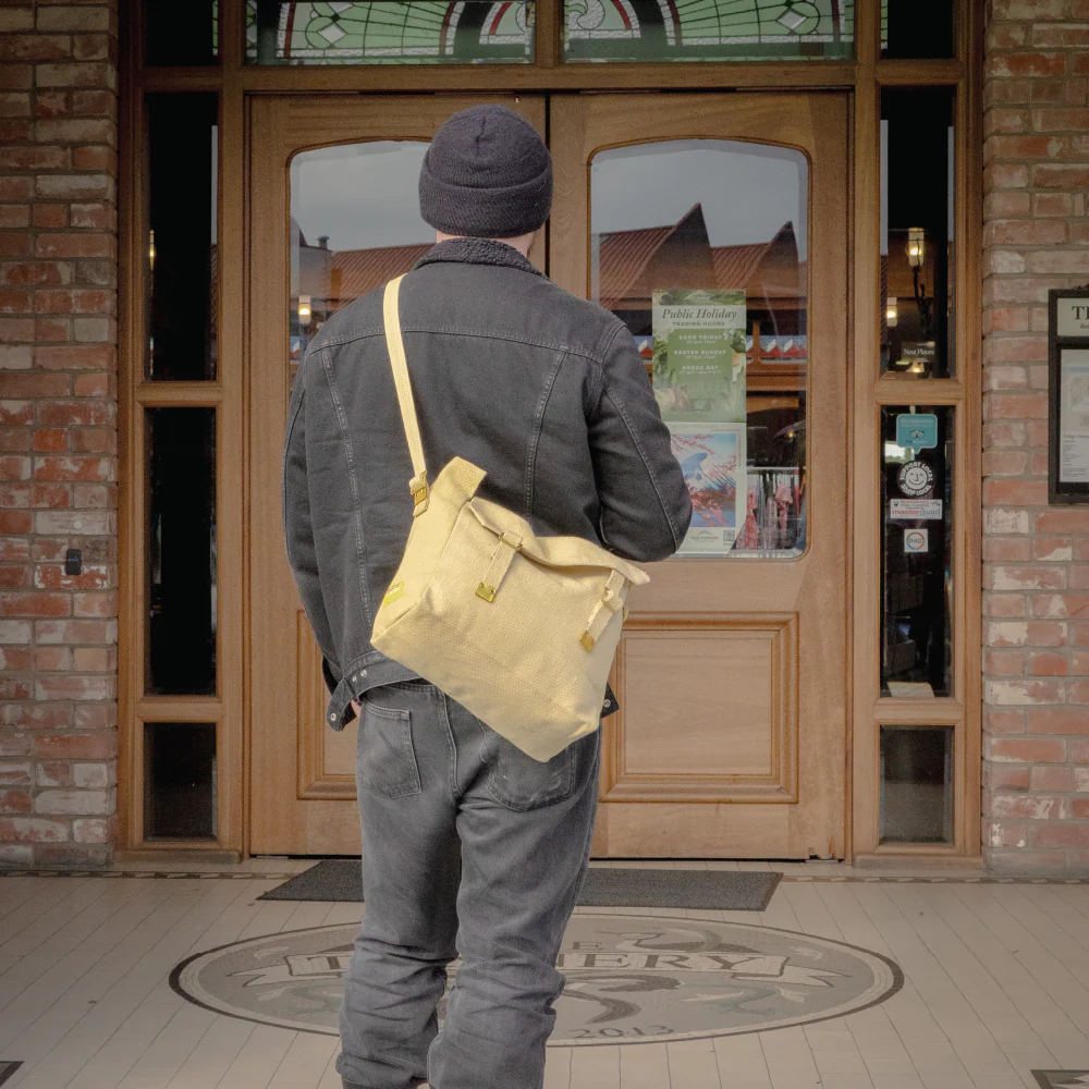 Medium Canvas Haversack - Khaki