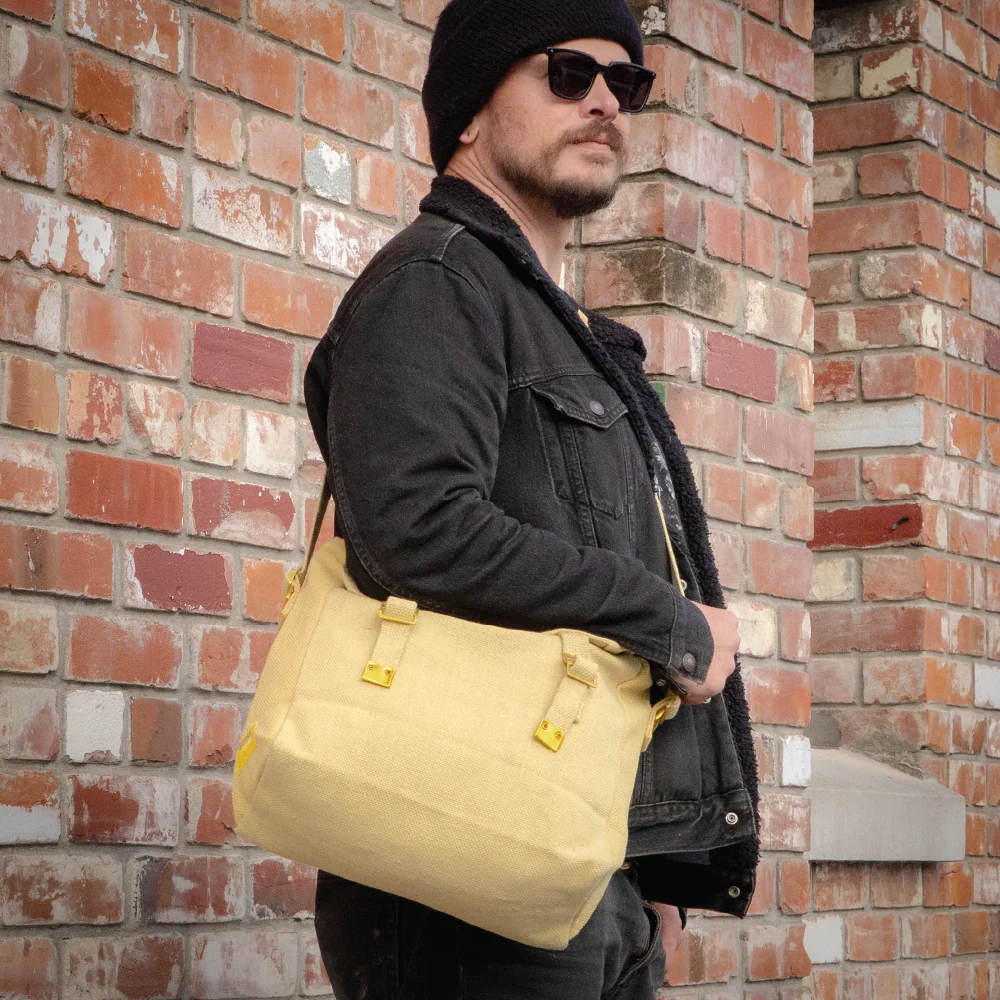 Large Canvas Haversack - Khaki