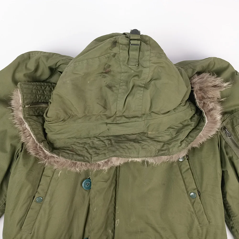 US N-3B OD Jacket with Fur Ruff 1972 - M