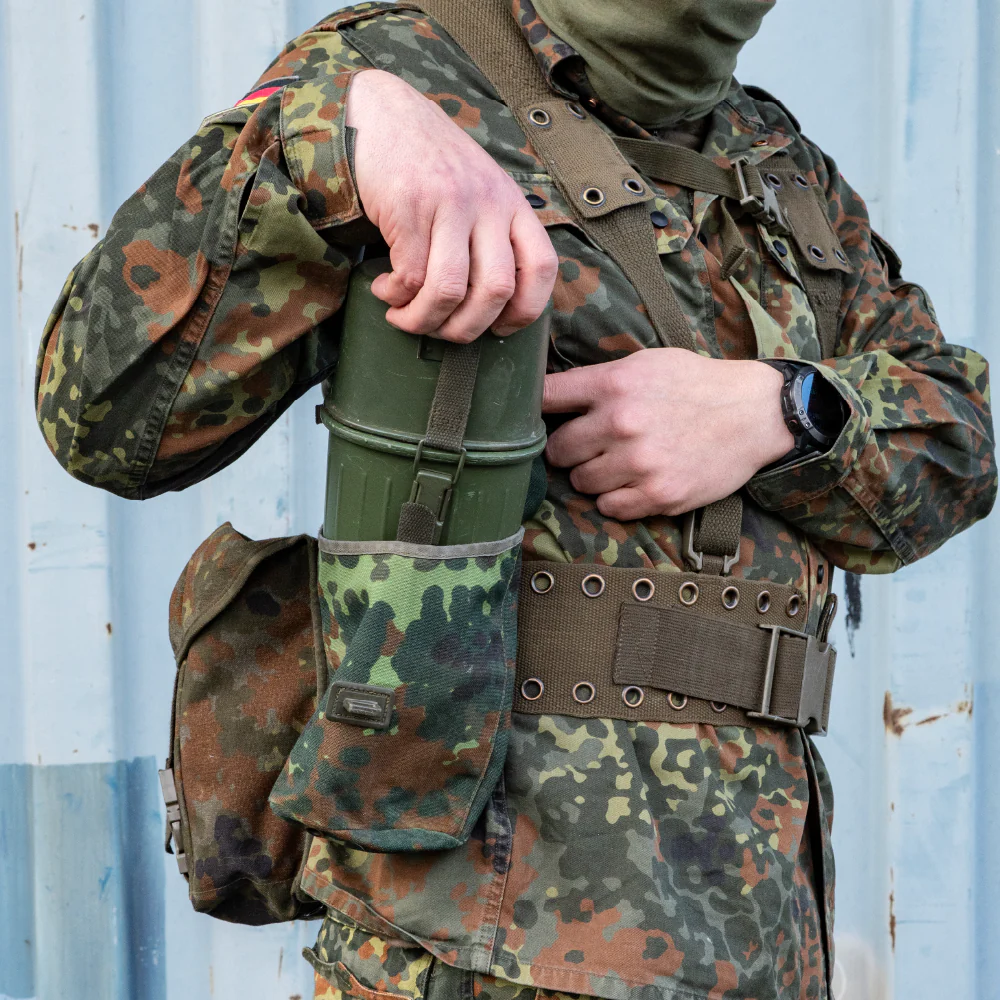 German Army Aluminum Canteen Set