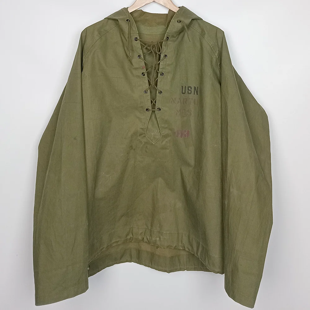1940's US Navy Foul Weather Parka,  Lace Up Front